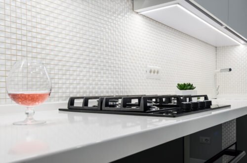 Herringbone Backsplash